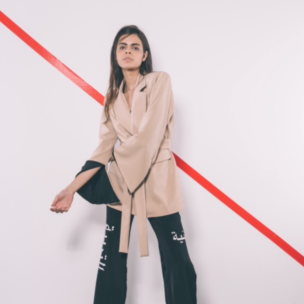 ARWA AL BANAWI nude jacket